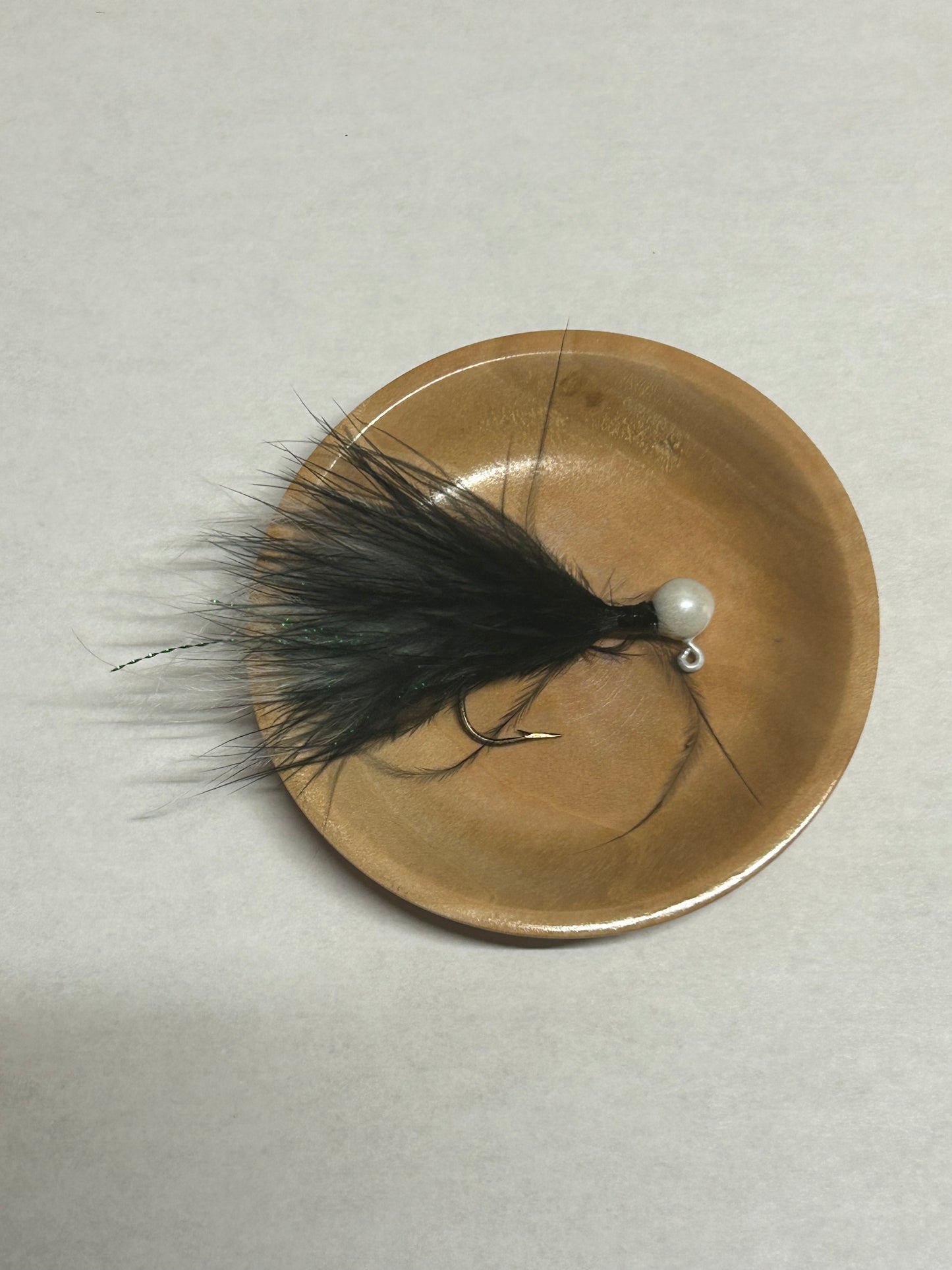 BDB - 1/8oz Black/White Marabu Jig - White Head