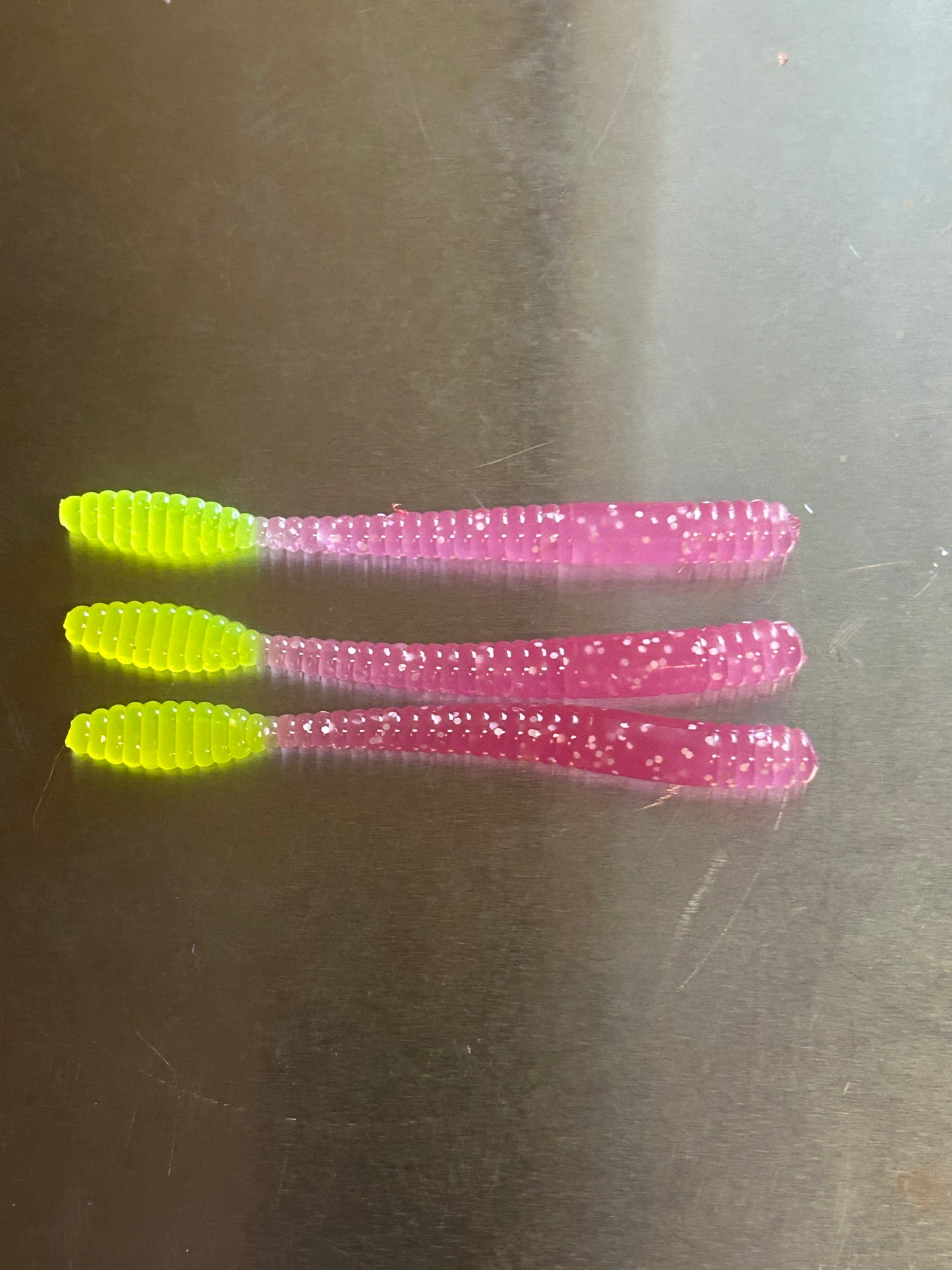 3.5" Pink Lemonade Worm (8 - Pack)