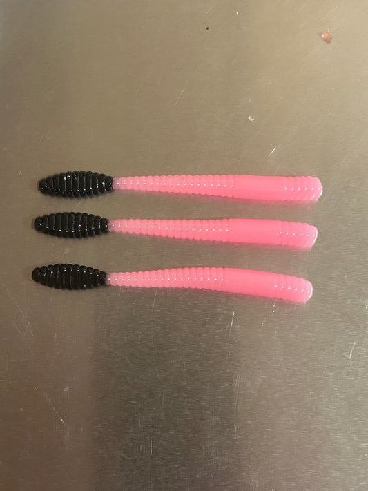 3.5" Bubble Gum Worm (8 - Pack)