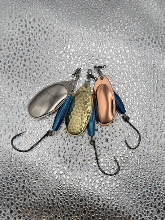 Blue "Torpedo" Spinners