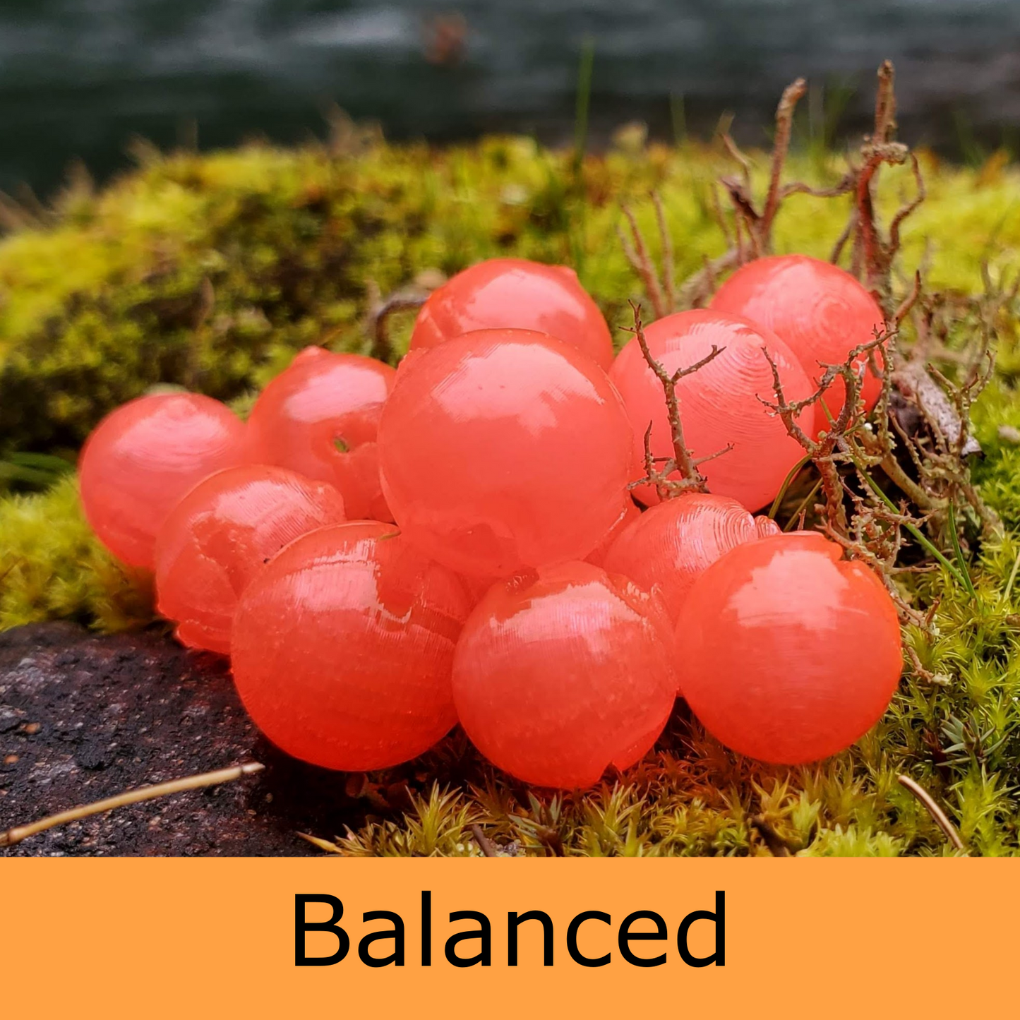 Mercurial Bead - Balanced Buoyancy - Liquid Fire